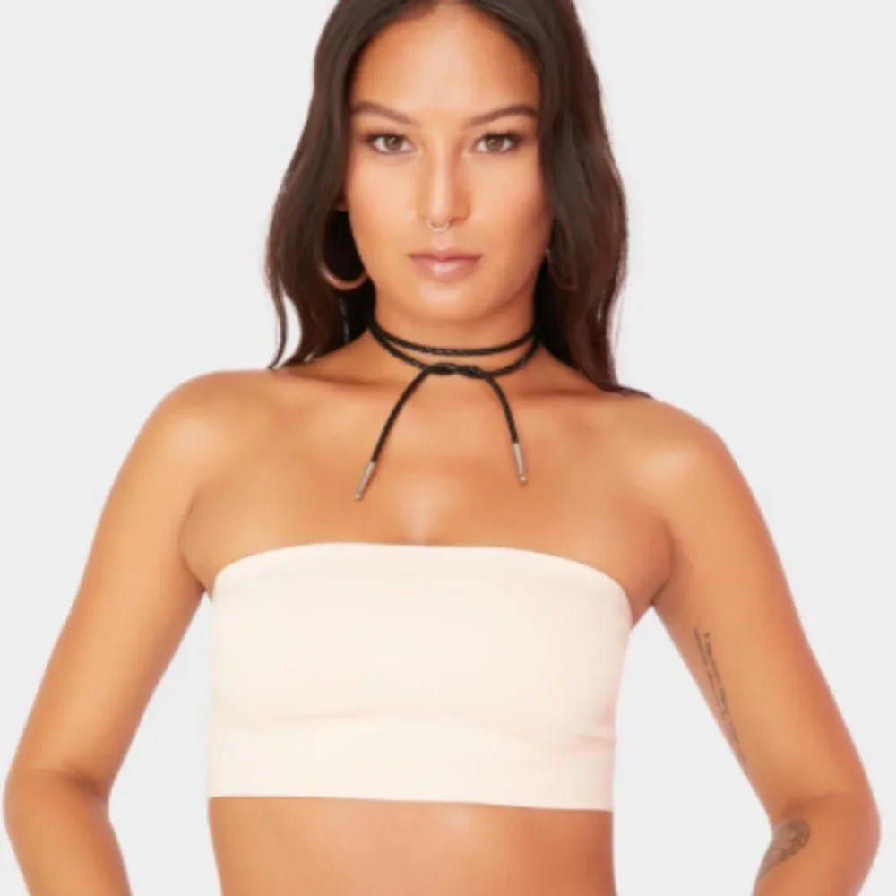 Free People Nina Neo Scuba Bandeau Bralette Blue S NWT